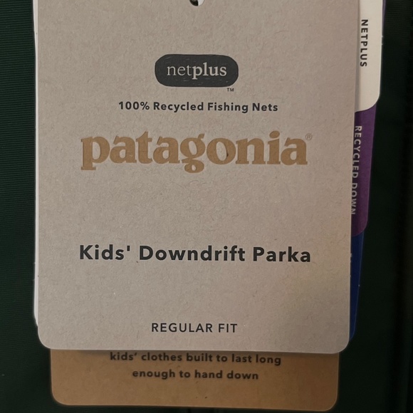 Kid's Downdraft Parka - Pinyon Green - XL (14) - Picture 4 of 6